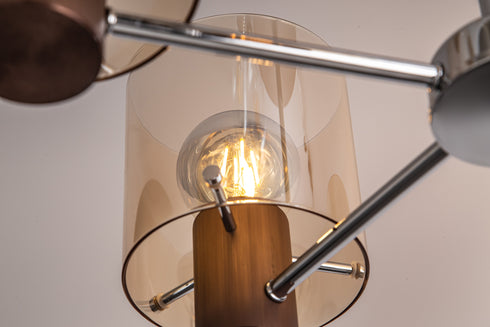 Brooks Semi Flush Light 5 Light